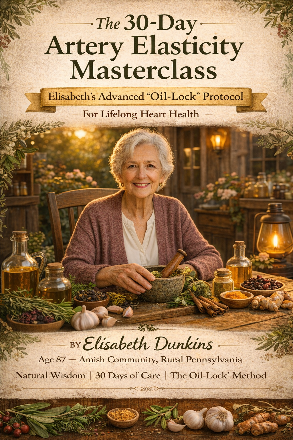 The 30-Day Artery Elasticity Masterclass: Elisabeth's Advanced "Oil-Lock" Protocol