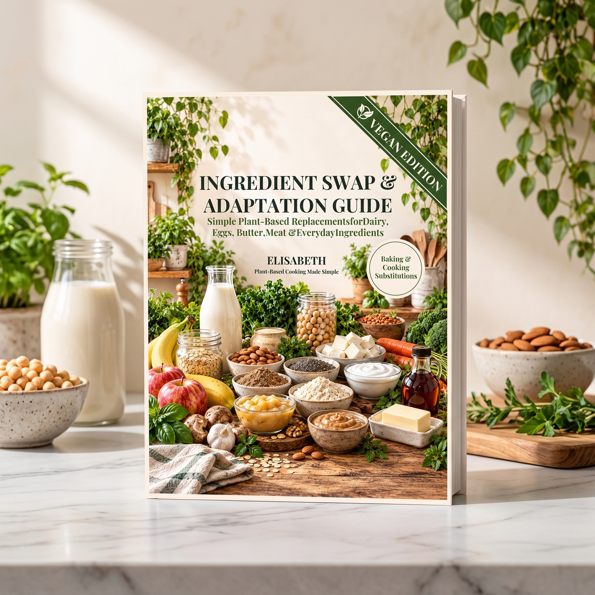 Guilt-Free Treats Companion book.  Ingredient Swap & Adaptation Guide (VEGAN)