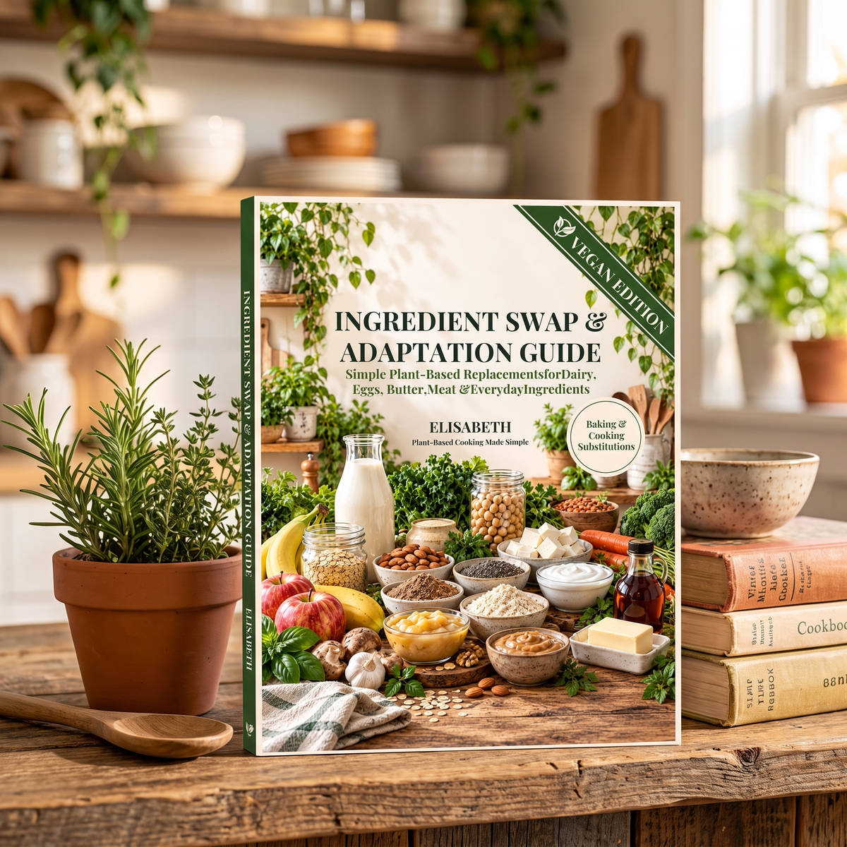 Guilt-Free Treats Companion book.  Ingredient Swap & Adaptation Guide (VEGAN)