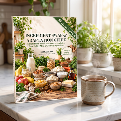 Guilt-Free Treats Companion book.  Ingredient Swap & Adaptation Guide (VEGAN)