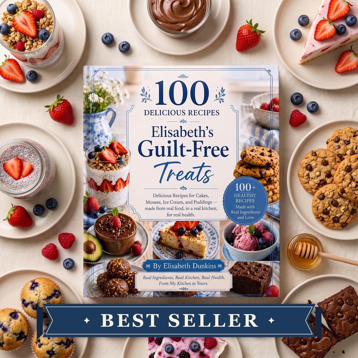 100+ Naturally Sweetened Desserts — No Refined Sugar, No Guilt, No Complicated Ingredients