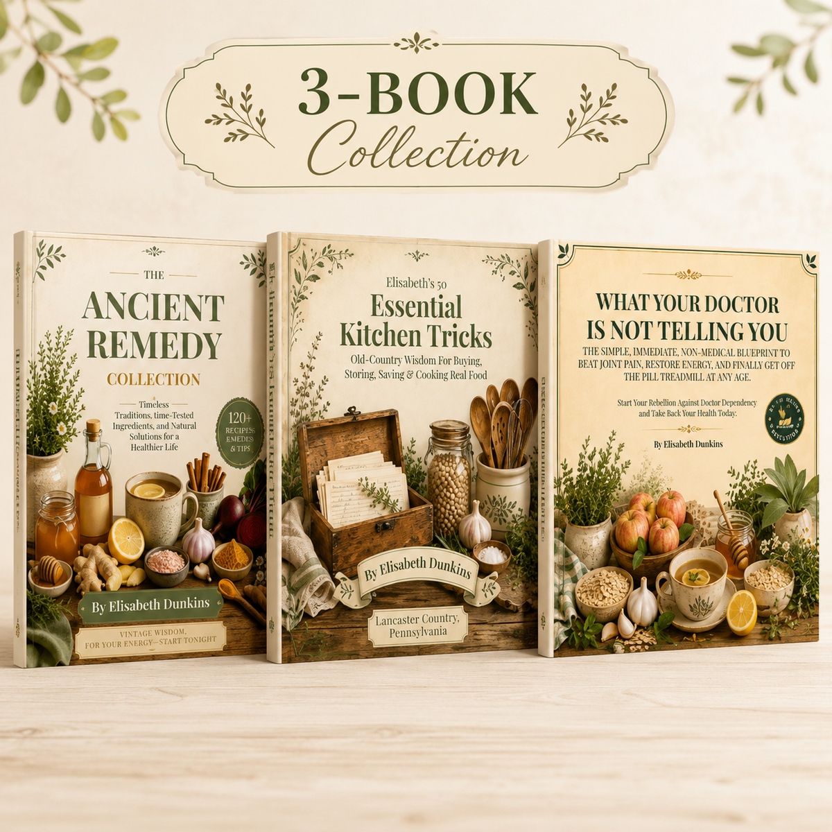 Elisabeth's Ancient Remedy & Detox Collection — 3 Books