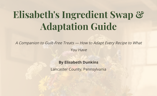 Guilt-Free Treats Companion book.  Ingredient Swap & Adaptation Guide