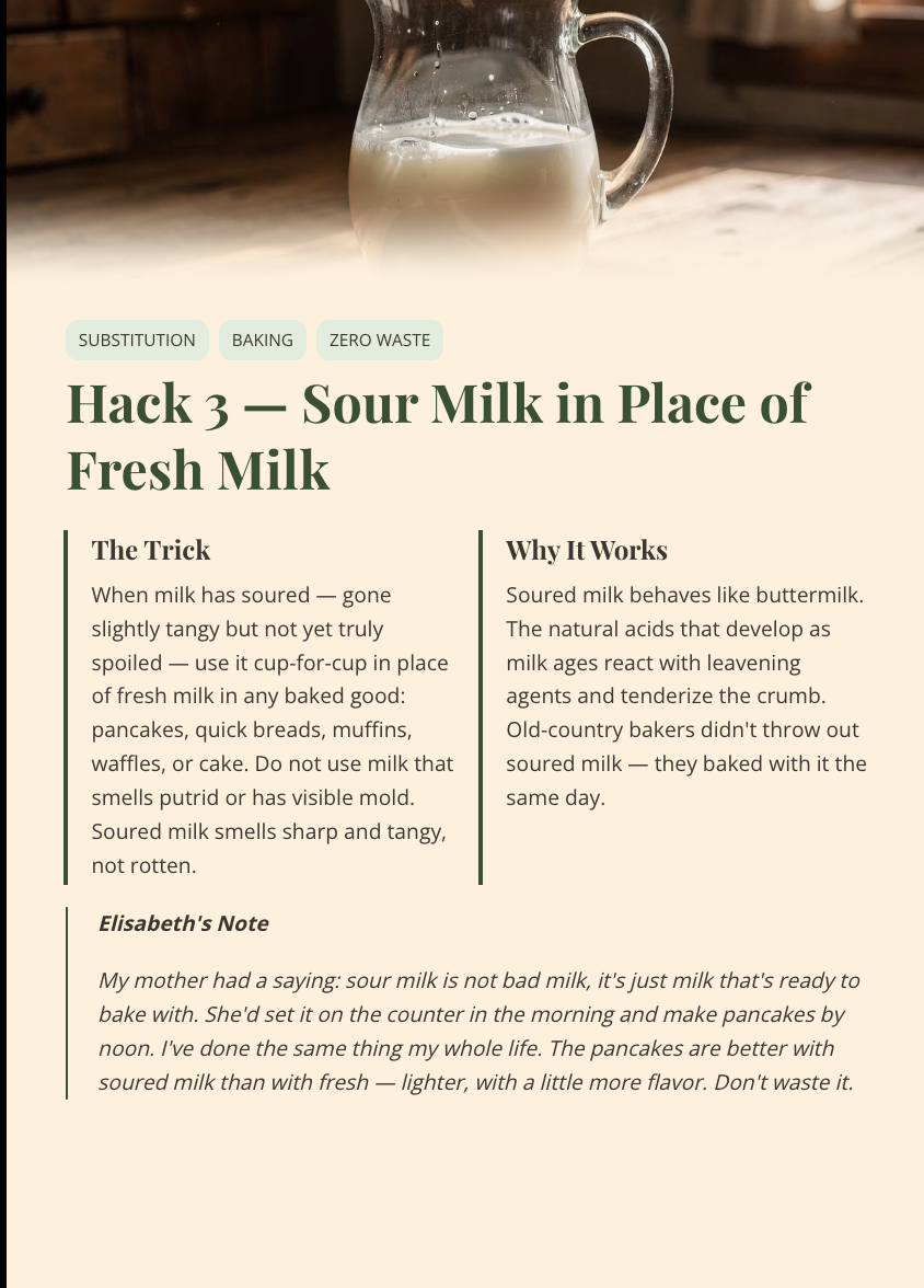 Elisabeth's Forgotten Kitchen Wisdom: 50 Old Tricks for the Modern Kitchen