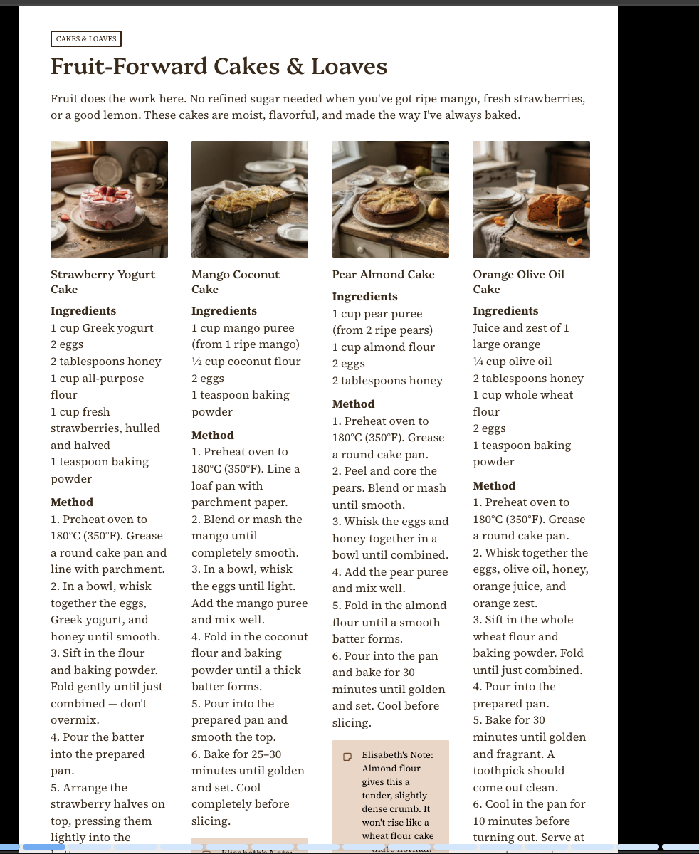 Guilt-Free Treats — Elisabeth Dunkins' Natural Dessert Collection