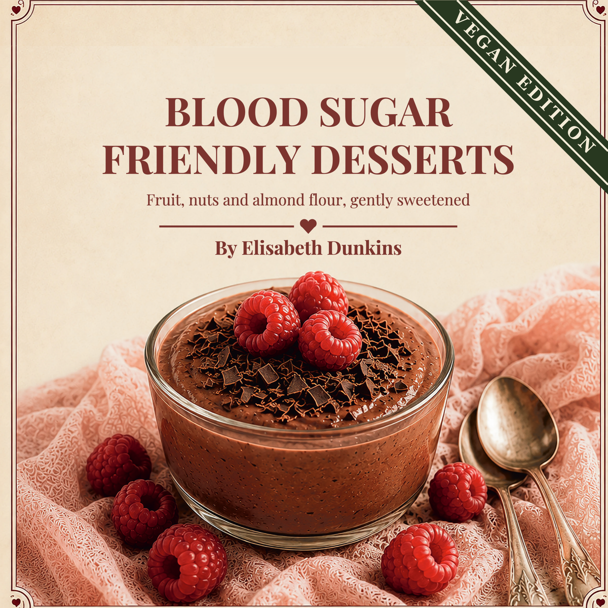 50 Blood Sugar Friendly Desserts, Vegan Edition — front cover