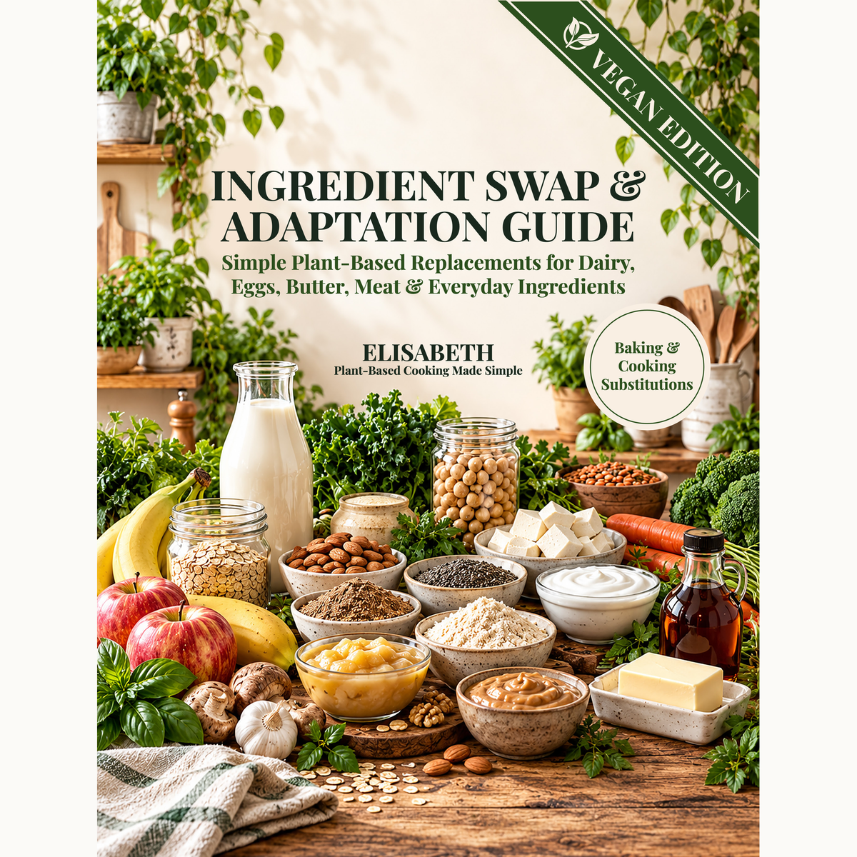 Guilt-Free Treats Companion book. Ingredient Swap & Adaptation Guide (VEGAN)