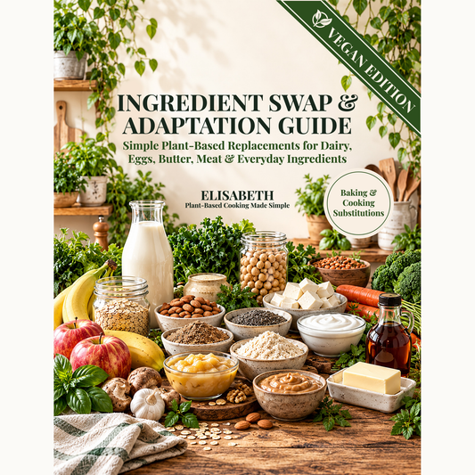 Ingredient Swap & Adaptation Guide (Vegan) — front cover