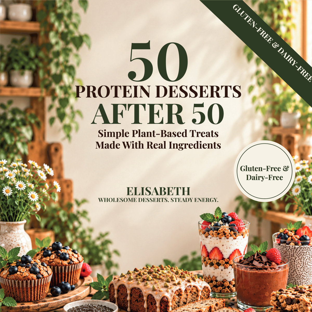 50 Protein Desserts After 50, Gluten & Dairy-Free Edition