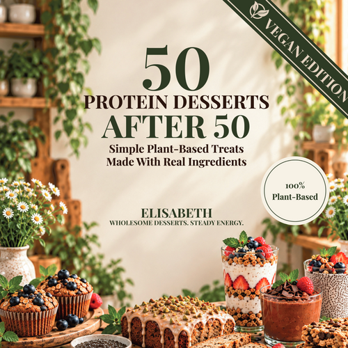 50 Vegan Protein Desserts Recipes After 50 — front cover