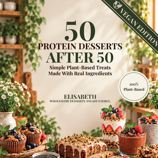 50 Vegan Protein Desserts Recipes After 50 — front cover