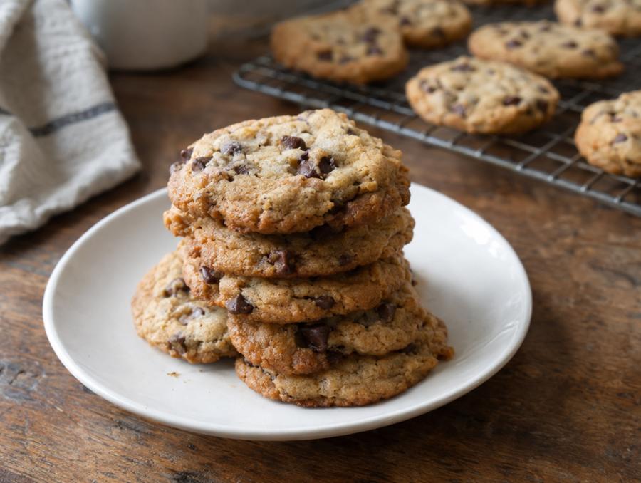 Soft chocolate chickpea cookies