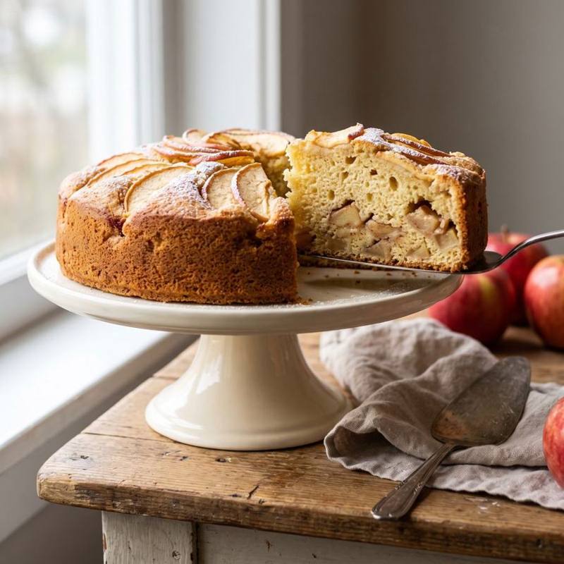 Apple sponge cake